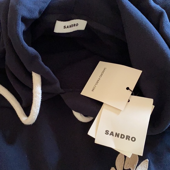 Sandro cotton hoodie - Picture 5 of 7